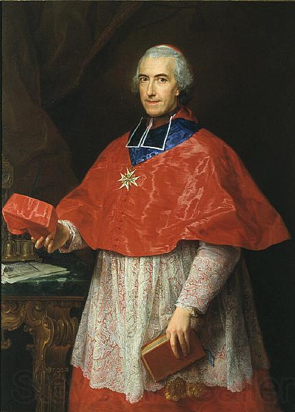 Pompeo Batoni Portrait of Cardinal Jean Francois Joseph de Rochechouart Norge oil painting art